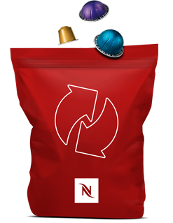 Sac de recyclage Nespresso rouge