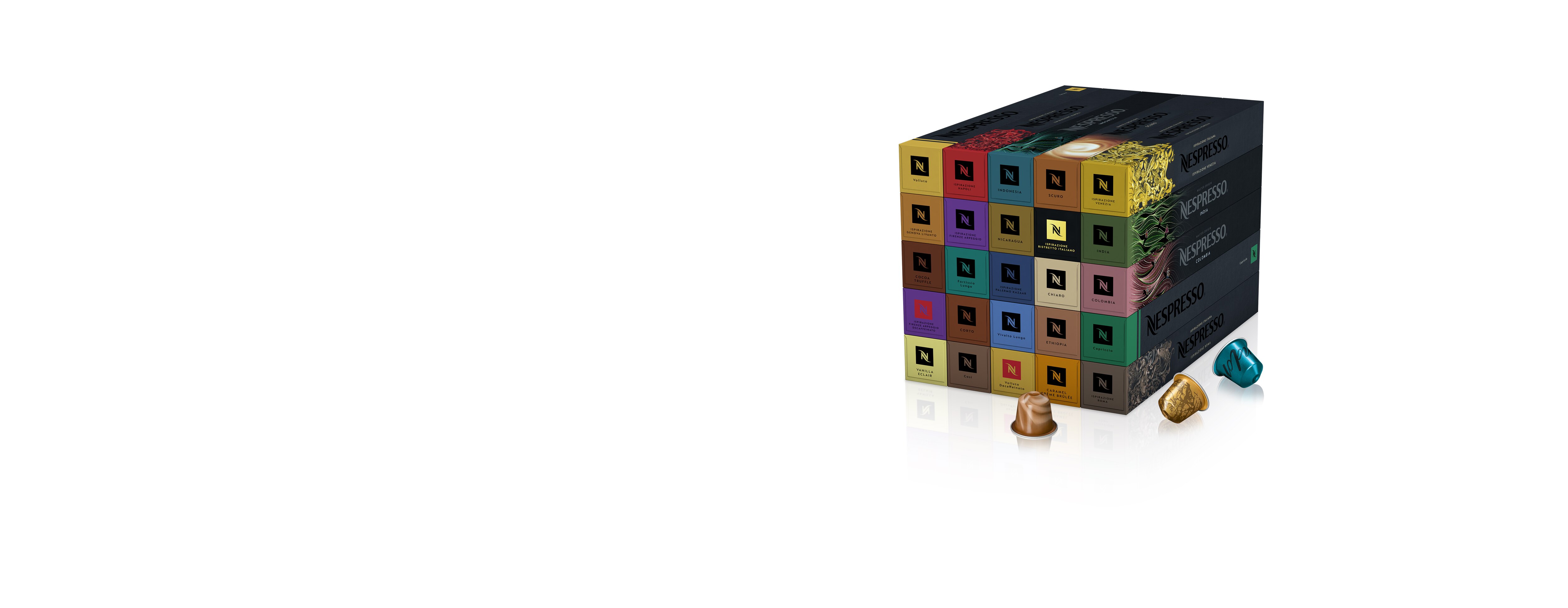 NespressoWorldExplorations 3種25箱カプセル250個 250 Capsules Assortment - Nespresso coffee capsules