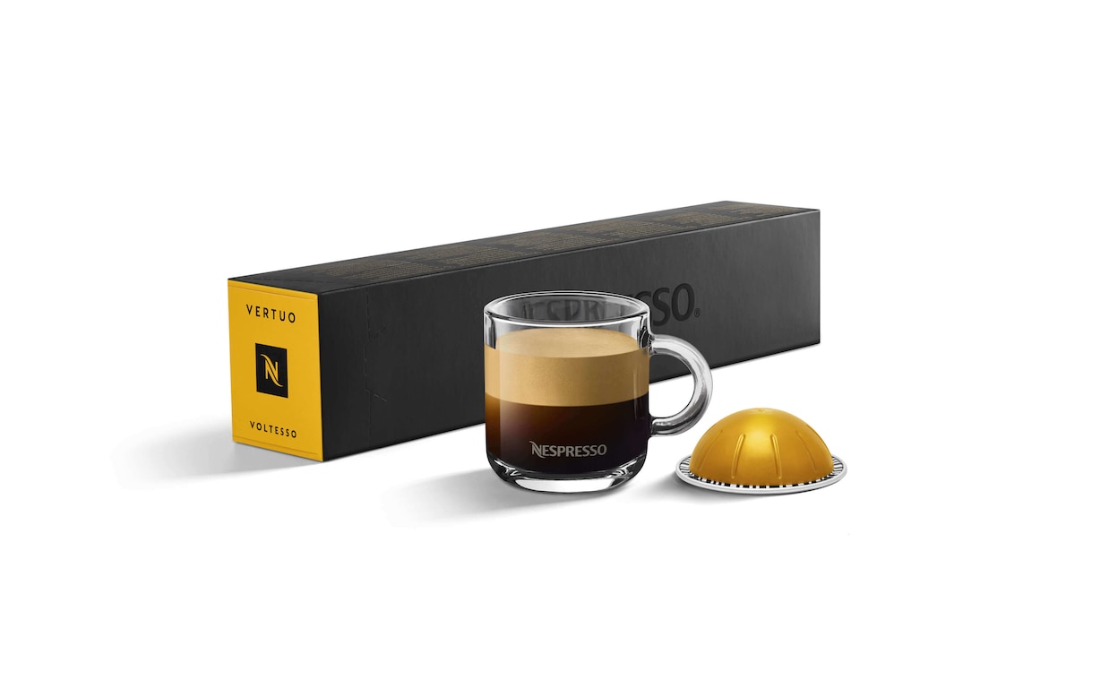 Nespresso Vertuo – 50 Capsules de Café Voltesso – Intensité 4 – Pour  Espresso 40 ml – (5 étuis de 10) : : Epicerie