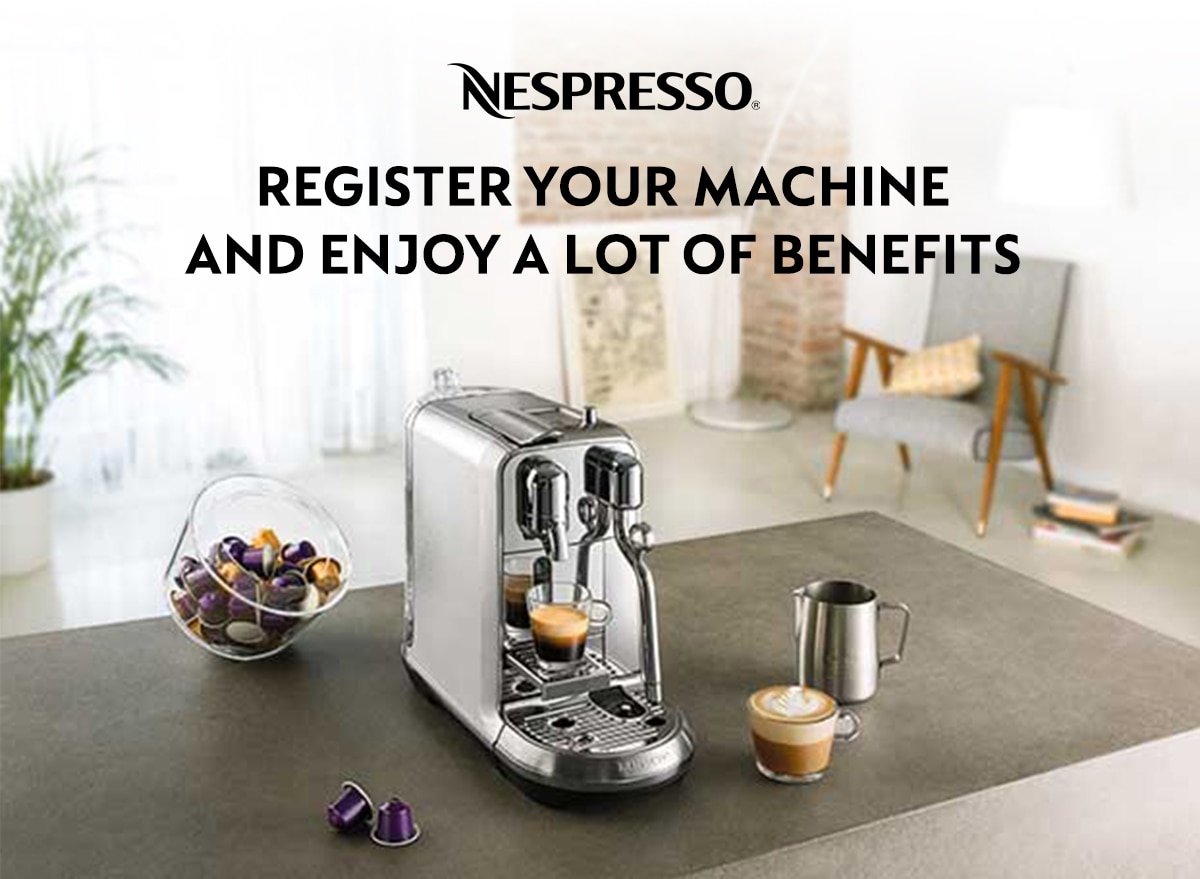 Modtagelig for Kurv album Register your machine | Nespresso Thailand