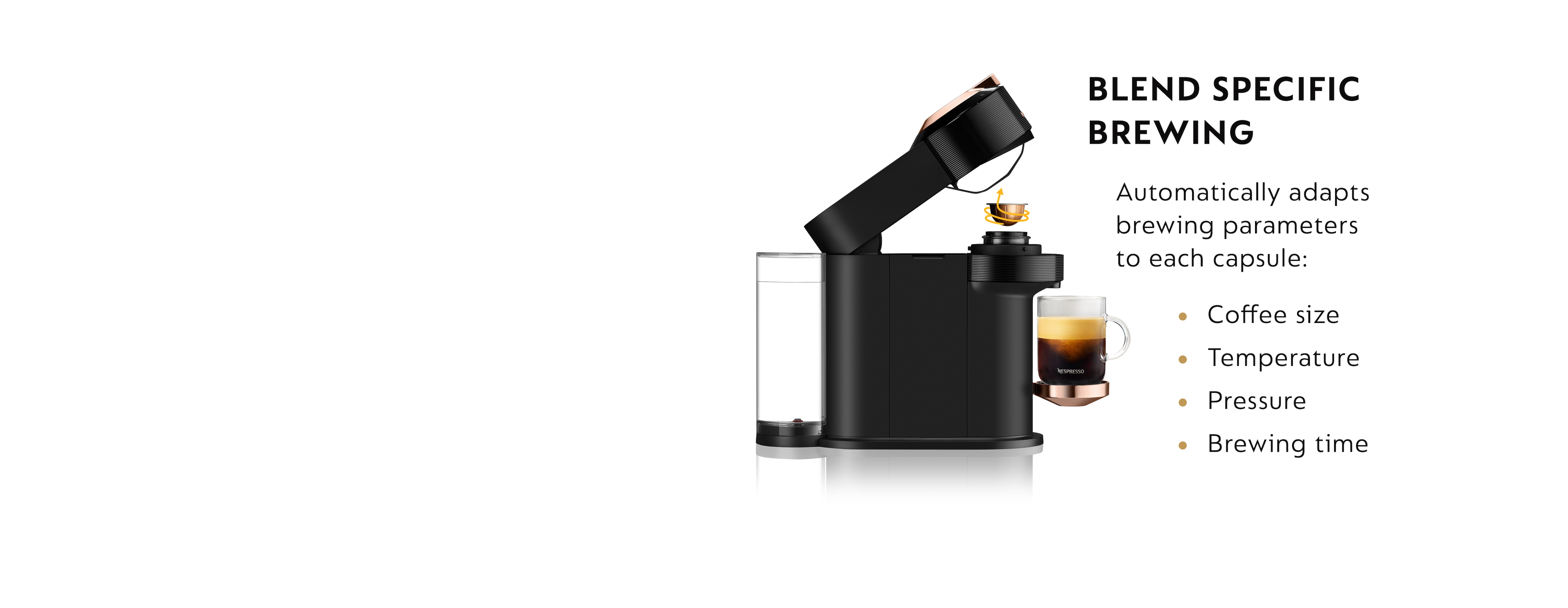 Vertuo Next Premium Black Rose Gold | Vertuo Coffee Machine 