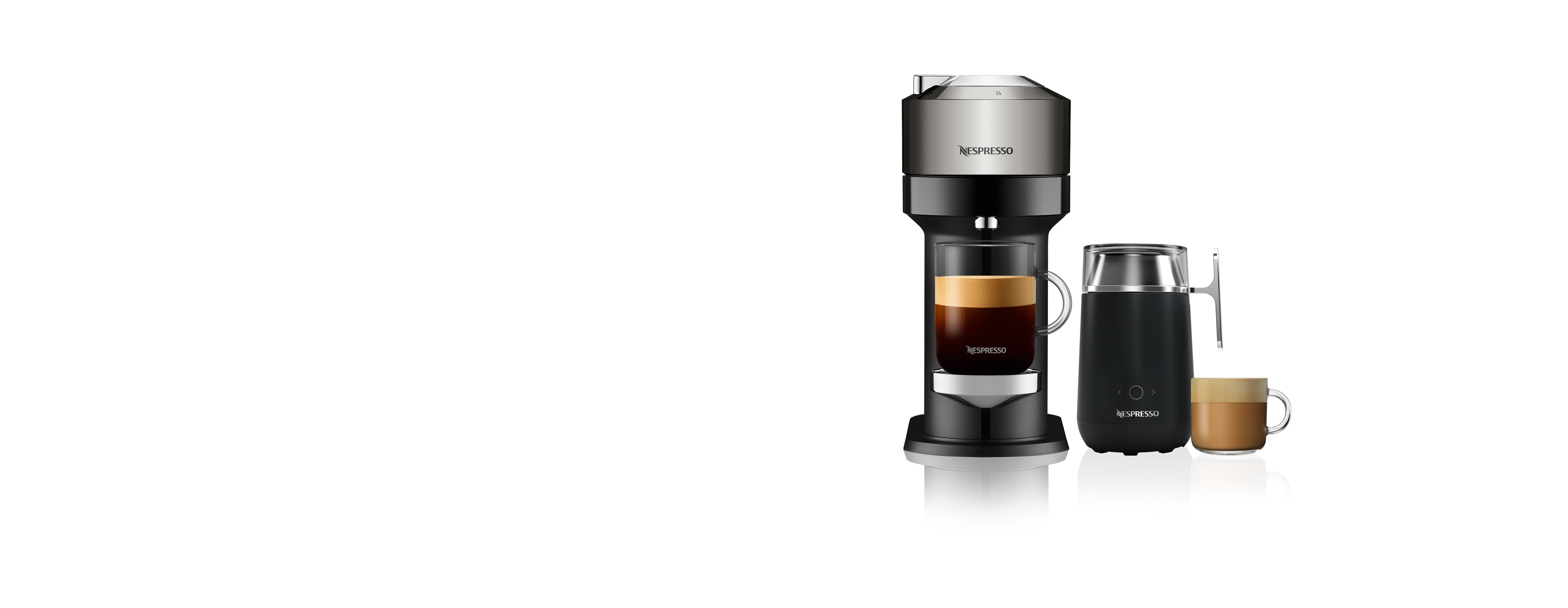 Vertuo Next Coffee Machine and Barista Milk Frother