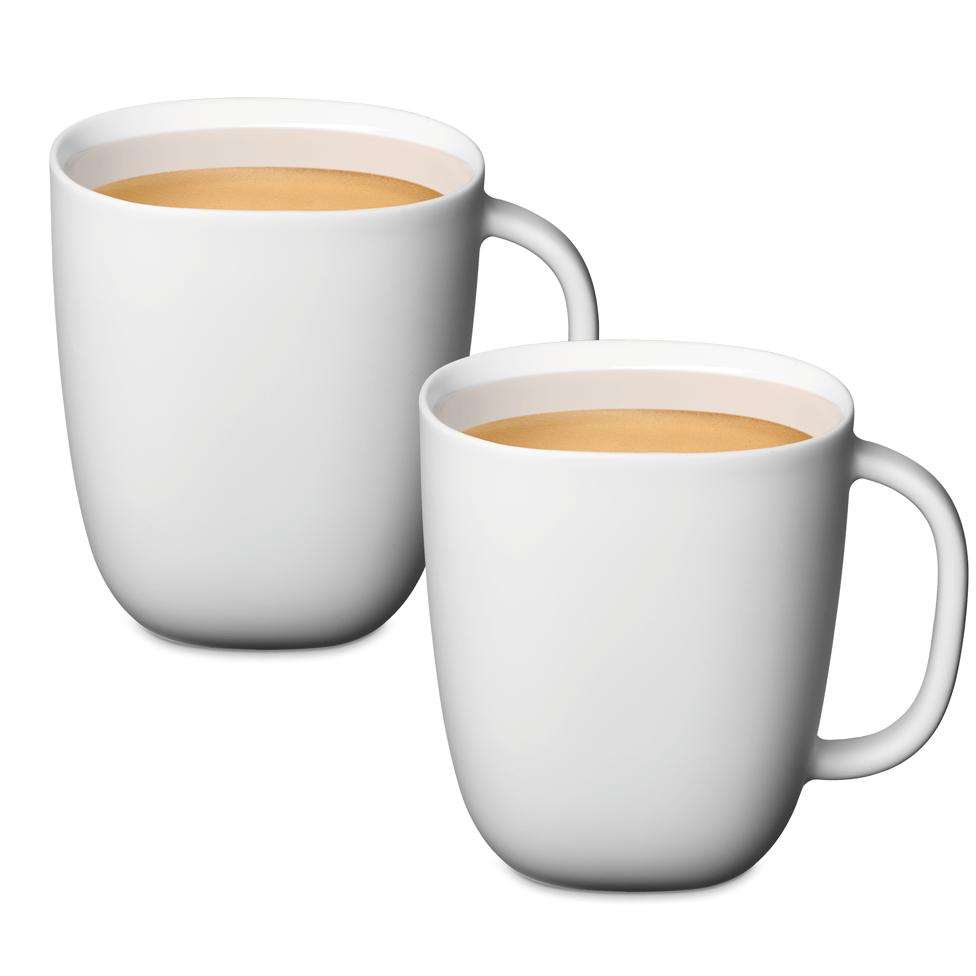 LUME Coffee Mug Tassen (2 x 400 ml) Die Lume Kollektion ist ein zeitgenössischer Klassiker und verleiht der italienischen Eleganz einen modernen Glanz. Set Kaffeetassen (ca. 400 ml) aus mattweißem Porzellan. für 25 EUR