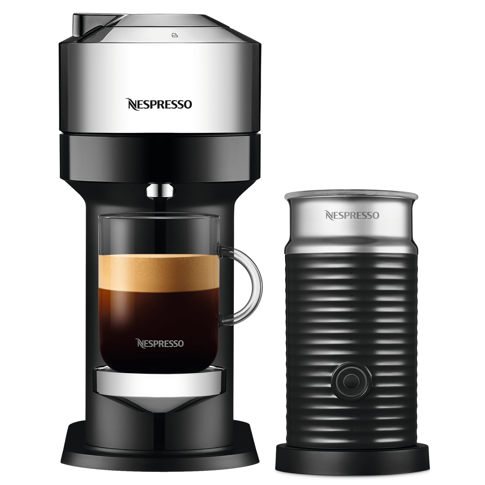 Vertuo Next Deluxe Pure Chrome & Aeroccino 3 - Nespresso