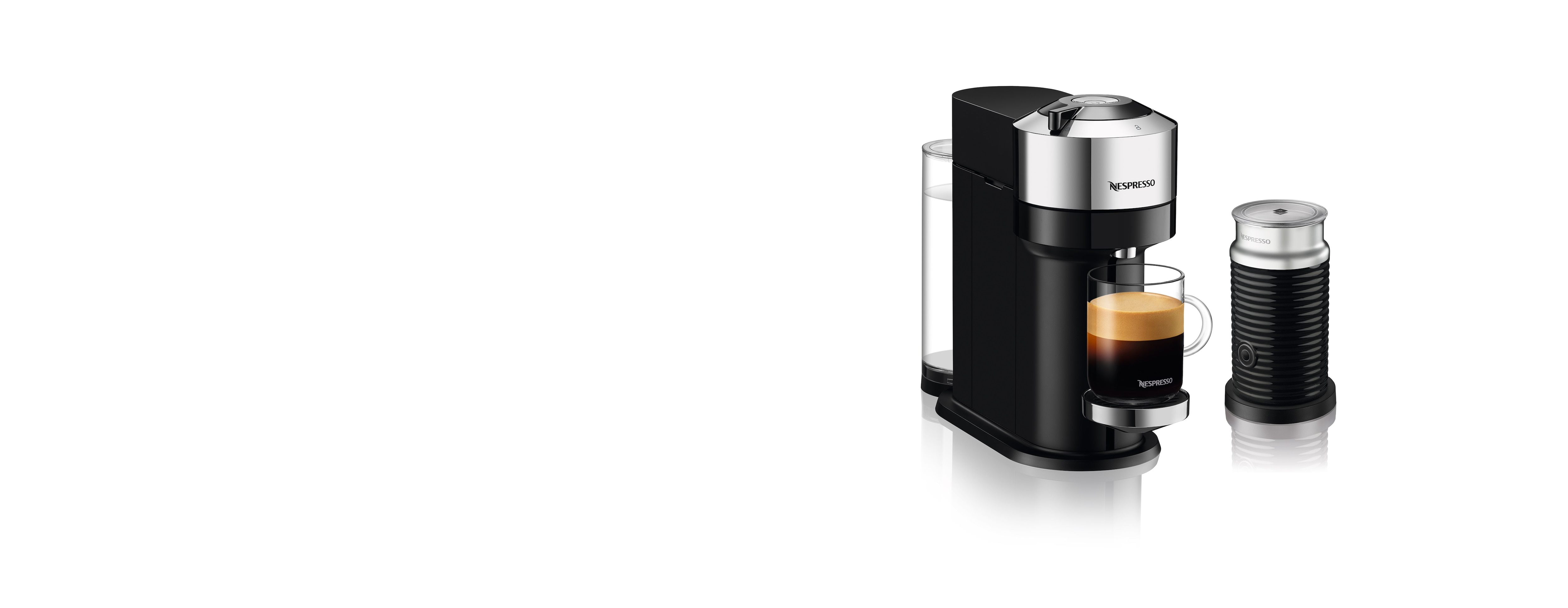 Vertuo Next Deluxe Pure Chrome & Aeroccino 3 - Nespresso