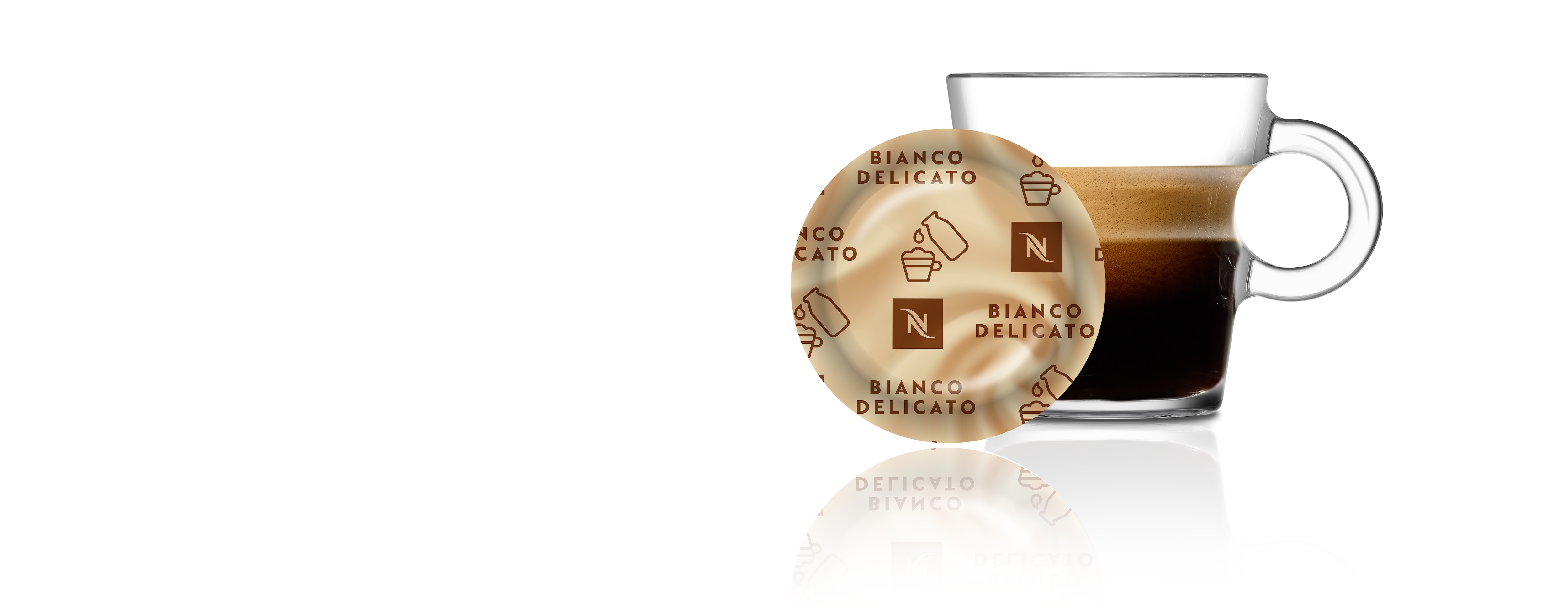 Bianco Delicato 50 Coffee Capsule Box 