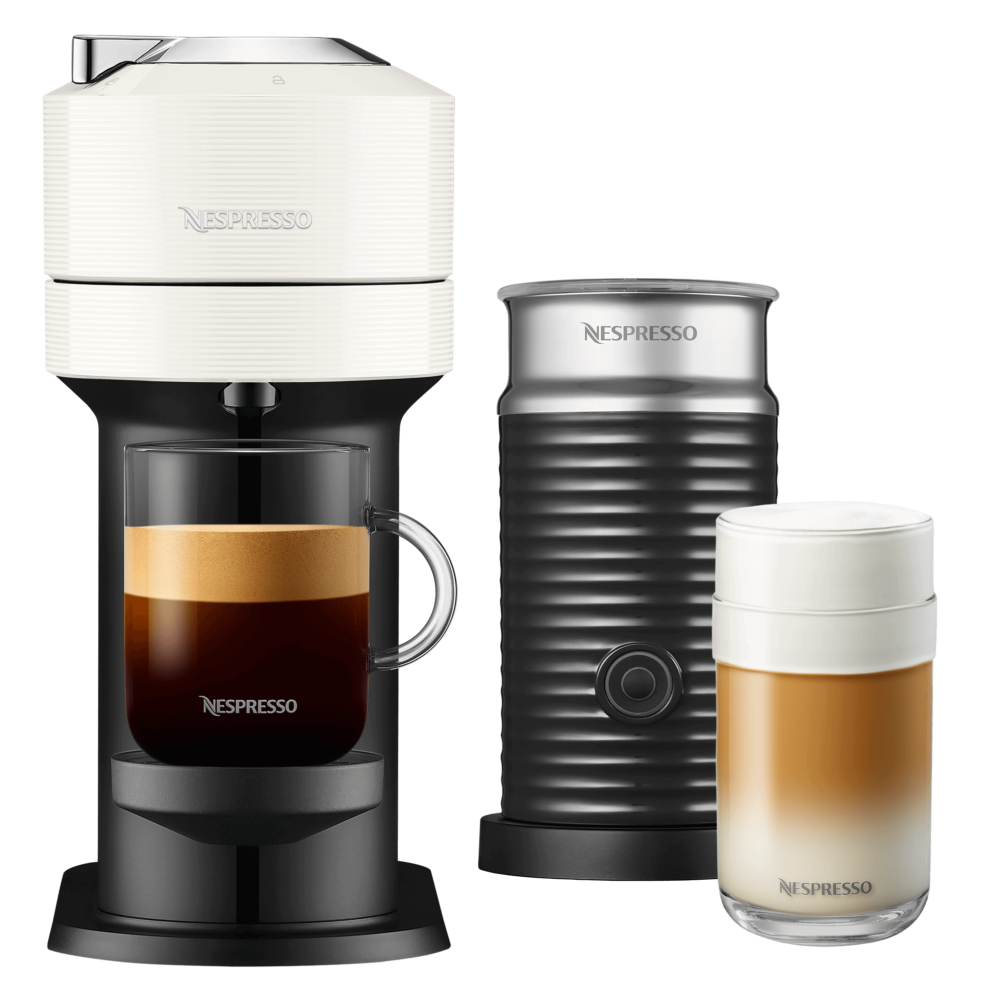 Nespresso by Breville Vertuo Next Dark Chrome Coffee and Espresso Machine with Frother