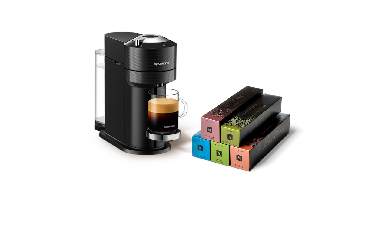 Nespresso Vertuo Next Cafetière à dosette ou capsule Noir / Argent