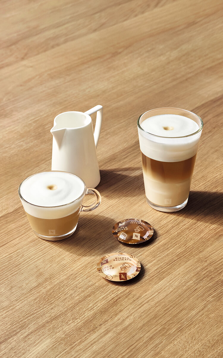 Nespresso professional new coffee capsule: Bianco Intenso and Bianco Delicato