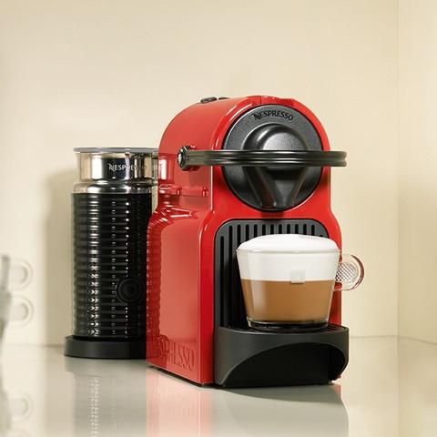 Inissia Black \u0026 Aeroccino Milk Frother 