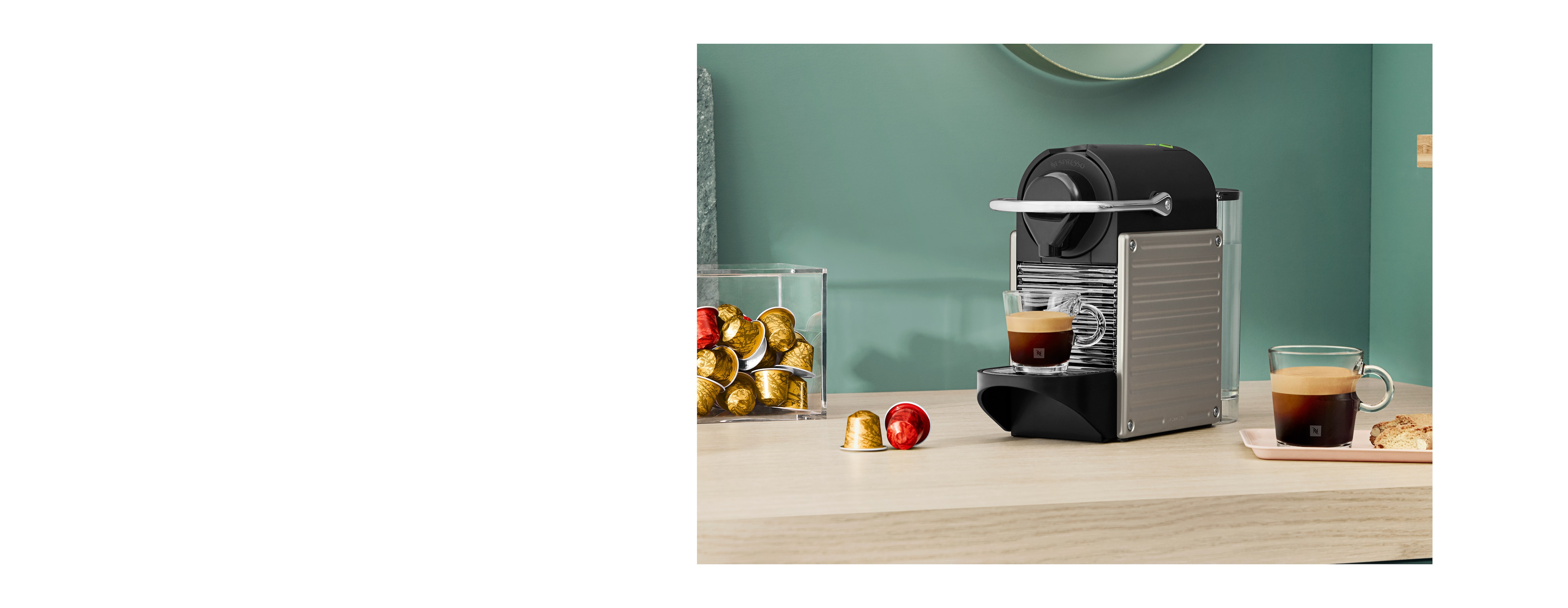 Pixie Coffee Machine in Silver | Coffee 