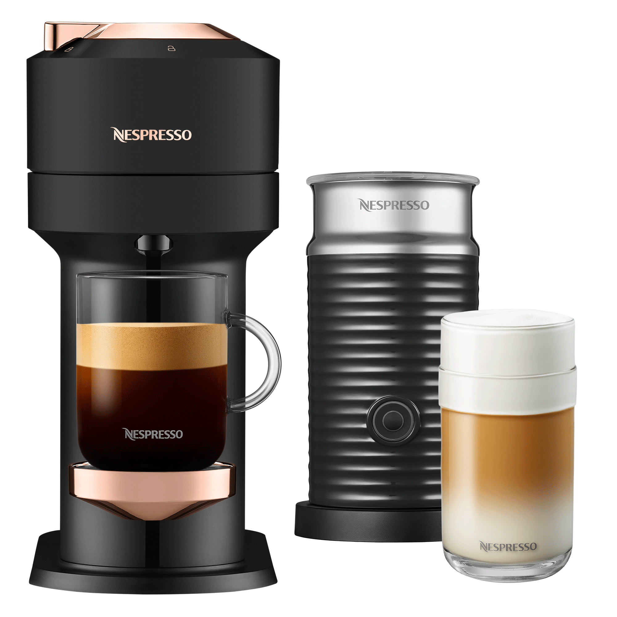 Vertuo Next Light Gray & Milk Frother Bundle | Vertuo Coffee Machine |  Nespresso USA