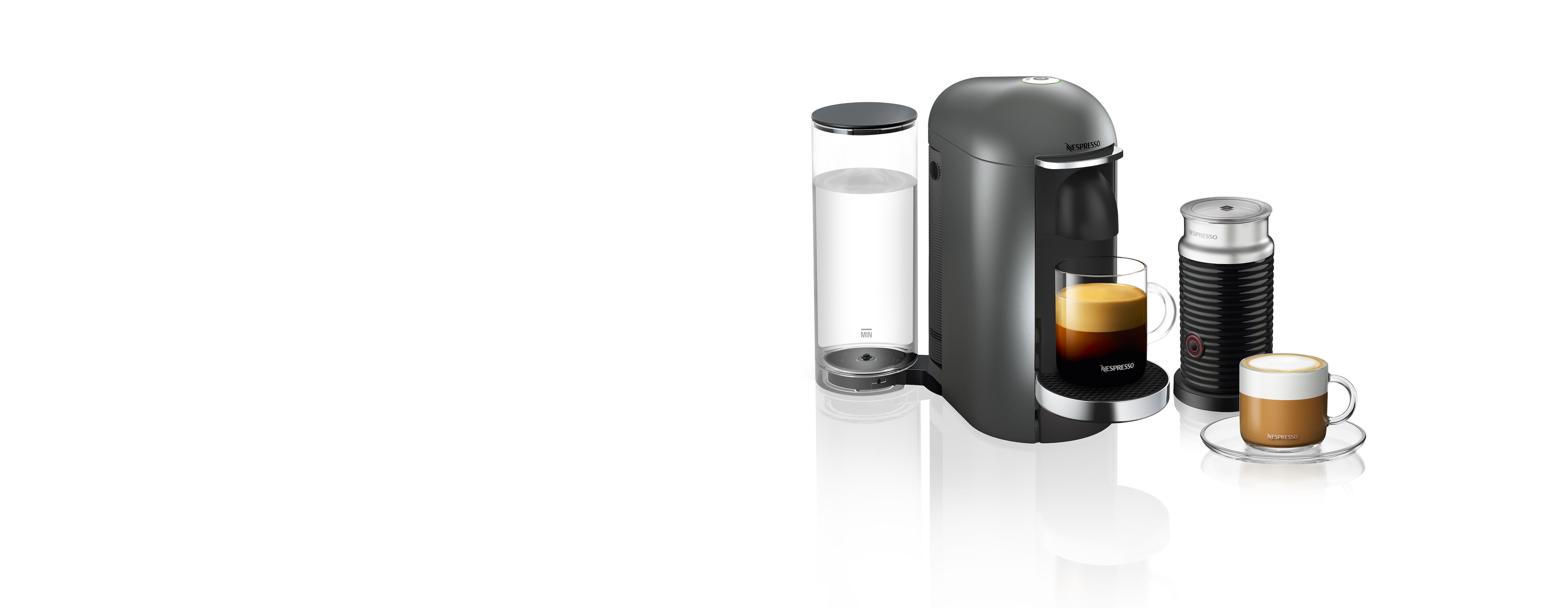 VertuoPlus Premium Titan Coffee Machine 