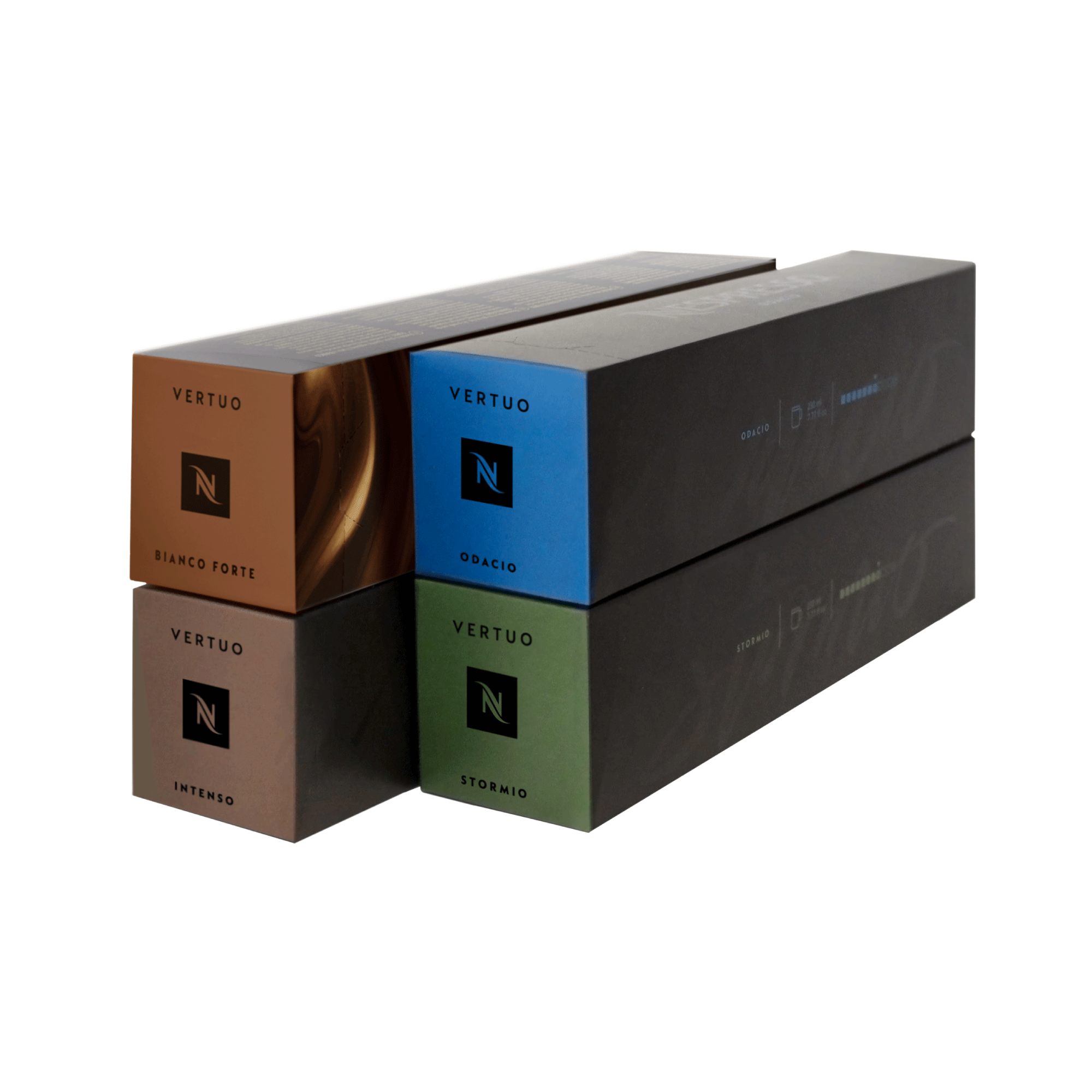 Nespresso Stormio Dark Roast Vertuoline Coffee Pods, 40 Ct (4 Boxes of 10)  