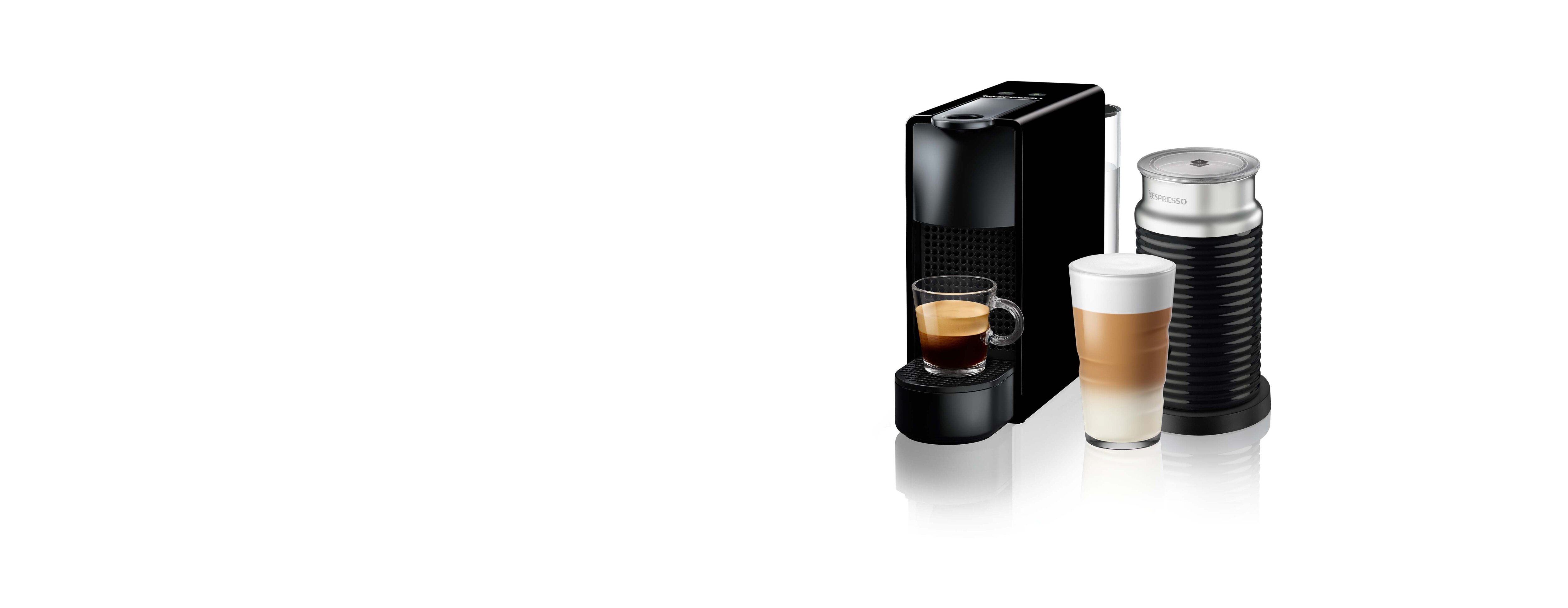 Essenza Mini Black \u0026 Aeroccino | Coffee Machines | Nespresso