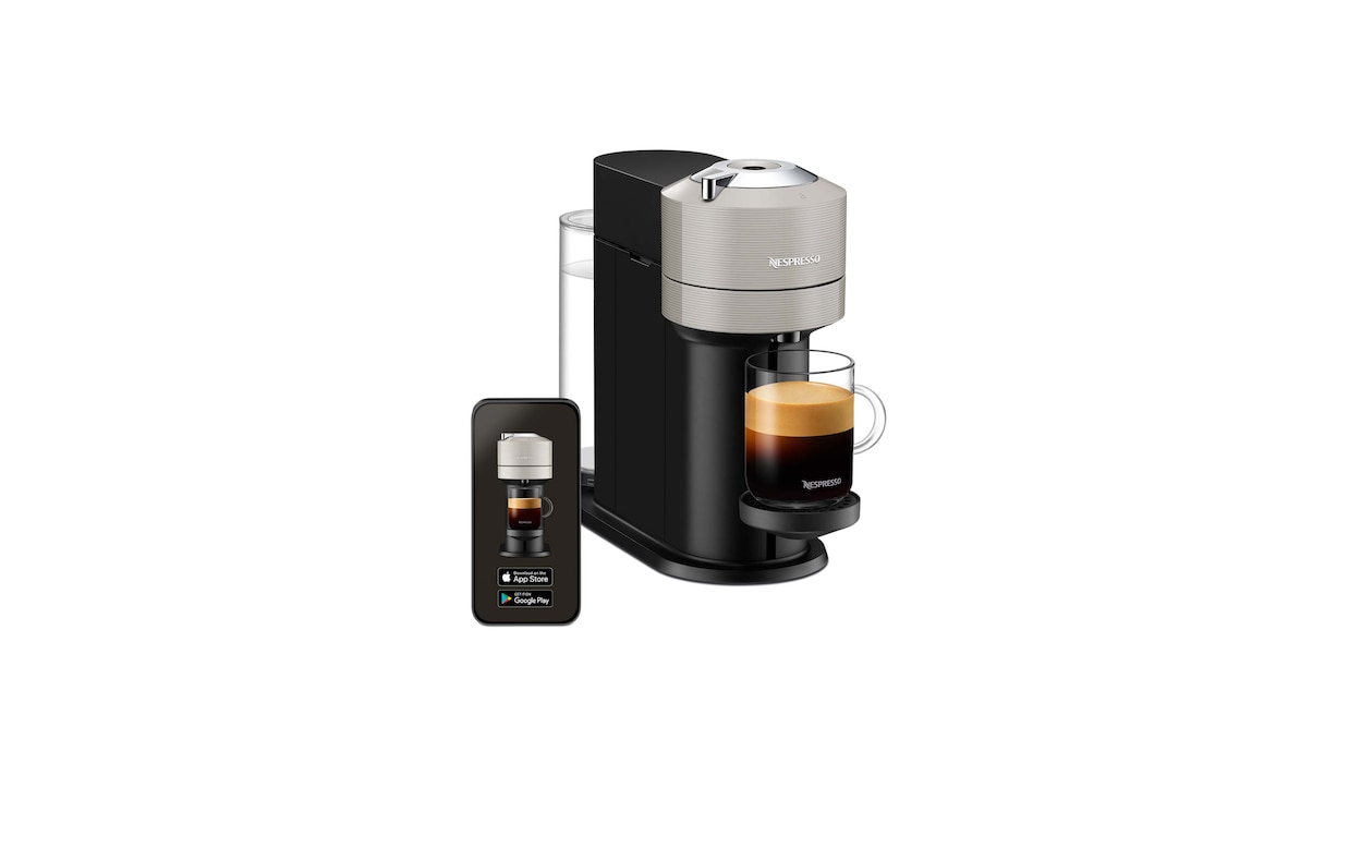 Cafetera Nespresso Next Light Gray + Espumador Aeroccino3 + Cápsulas a  precio de socio