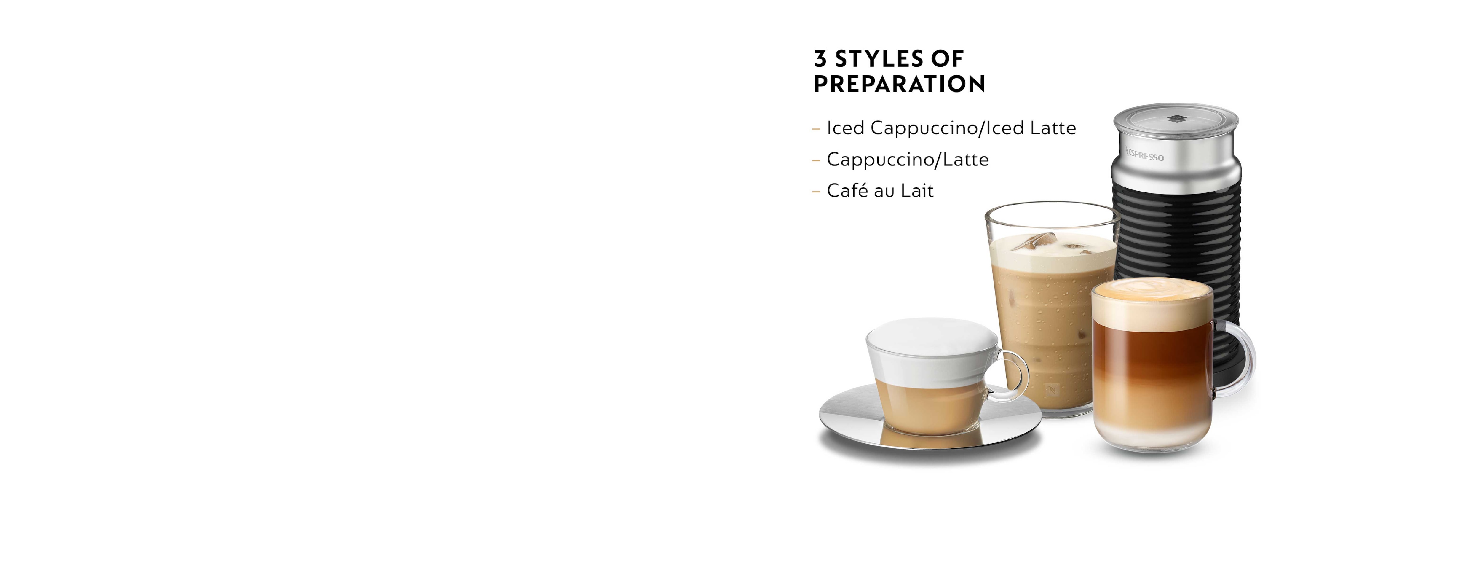 Return Item Nespresso Aeroccino 3 Milk Frother Black Coffee, Tea