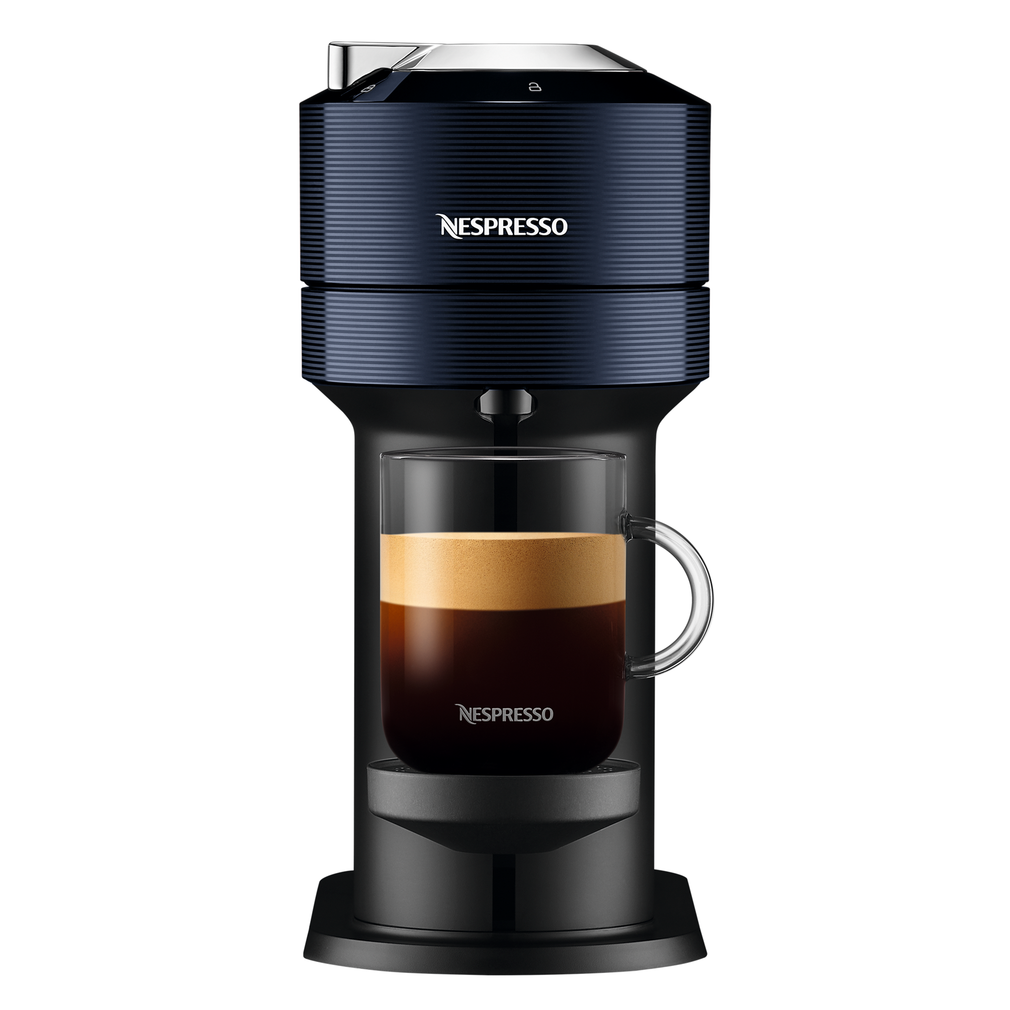 Vertuo Next Dark Navy VERTUO Next. Für das große Kaffee-Erlebnis zum Teilen. Entdecken Sie 30 Kaffeekreationen in 6 Tassengrößen für 149 EUR