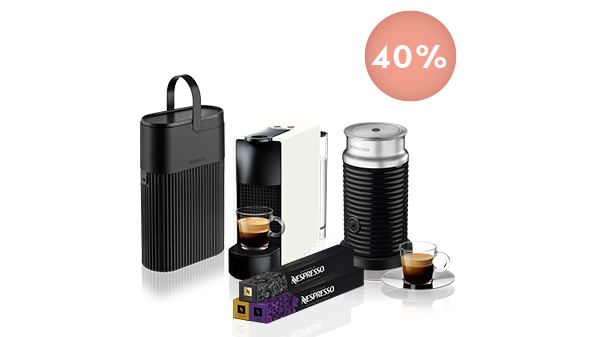 Ofertas cafeteras eléctricas Essenza Mini White con espumador | CyberDay  2022 | Nespresso™ Chile