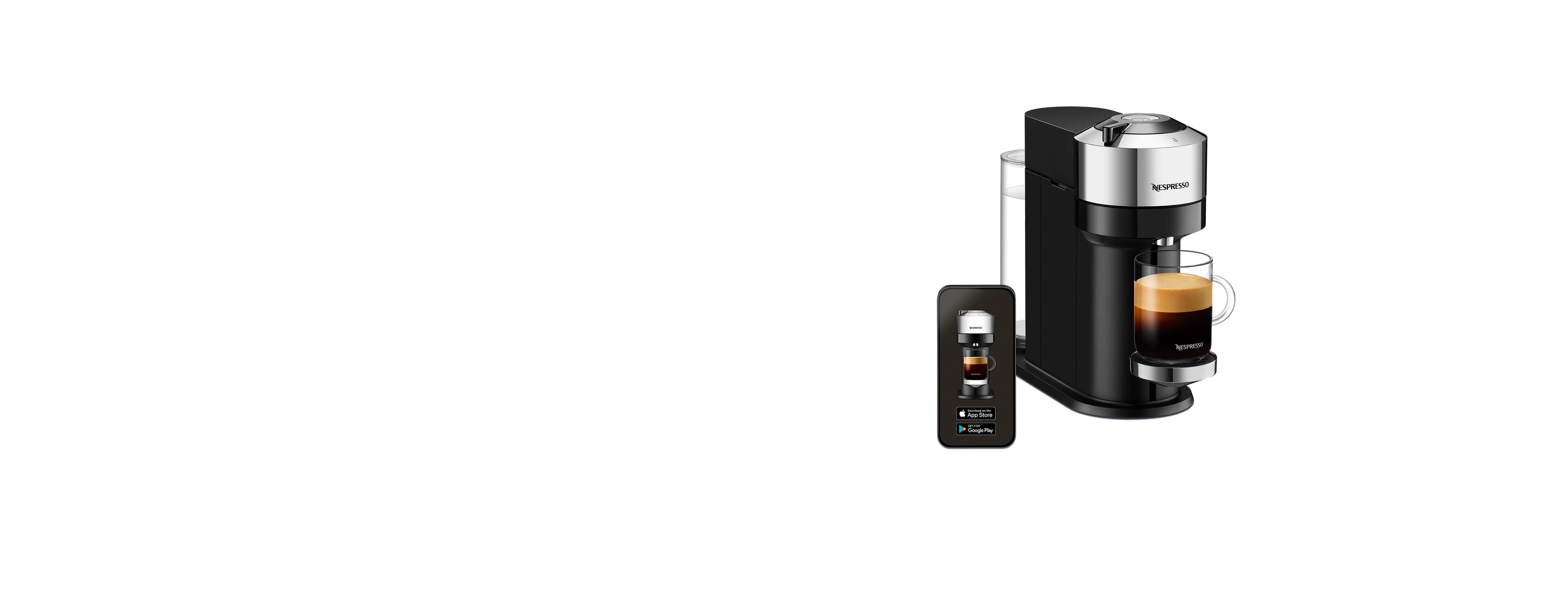 Vertuo Next Deluxe Pure Chrome | Coffee 