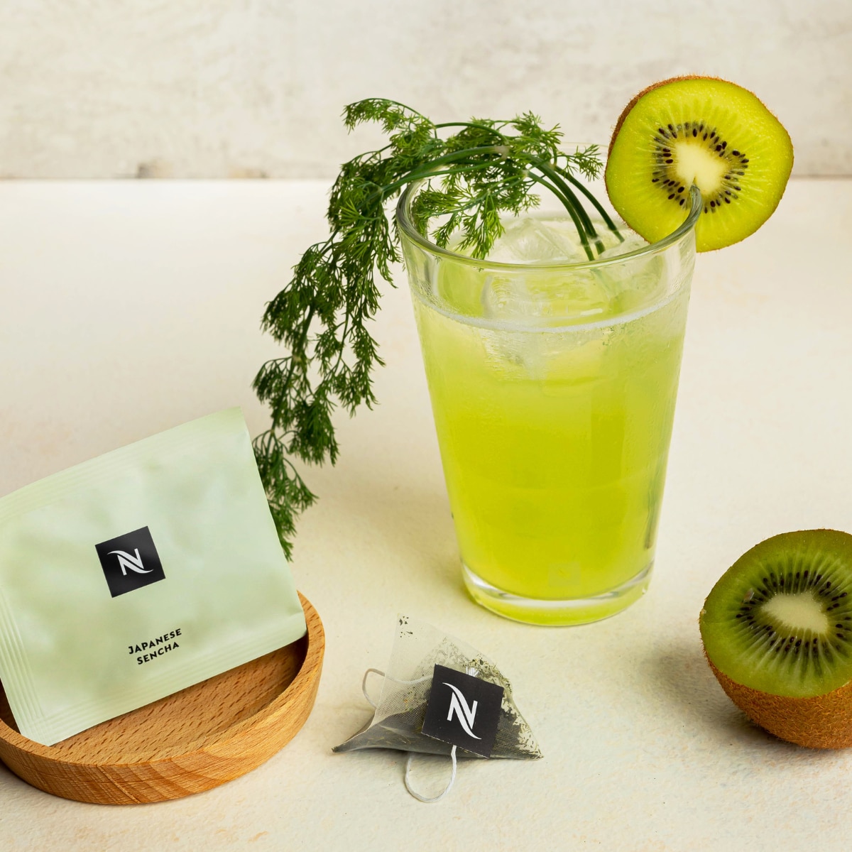 Green Goddess kiwi tea recipe | Nespresso Barista Creations