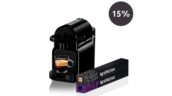 Cafetera Nespresso Inissia Color Negro