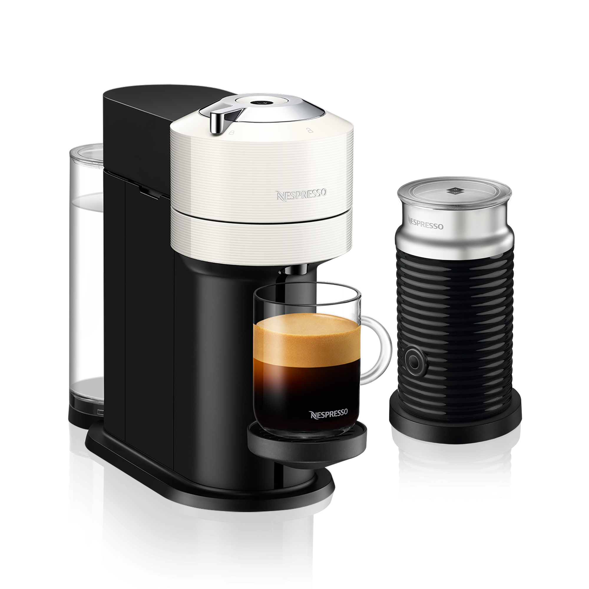 Vertuo Next White Aeroccino Black - Coffee Machine - Nespresso Korea