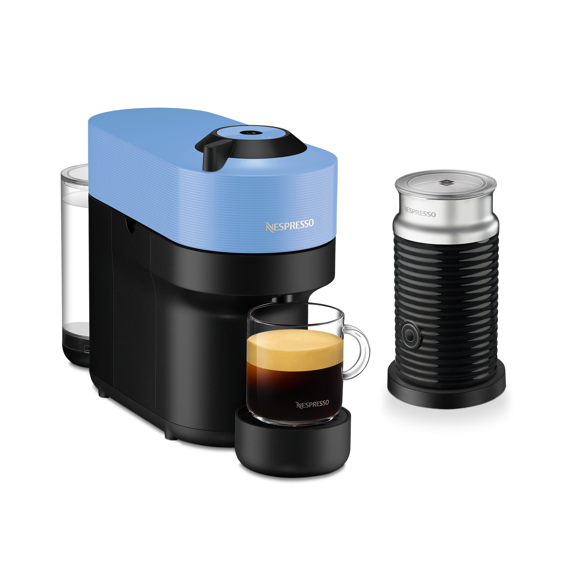 VERTUO Pop Aqua Mint & Aeroccino3 black - Nespresso
