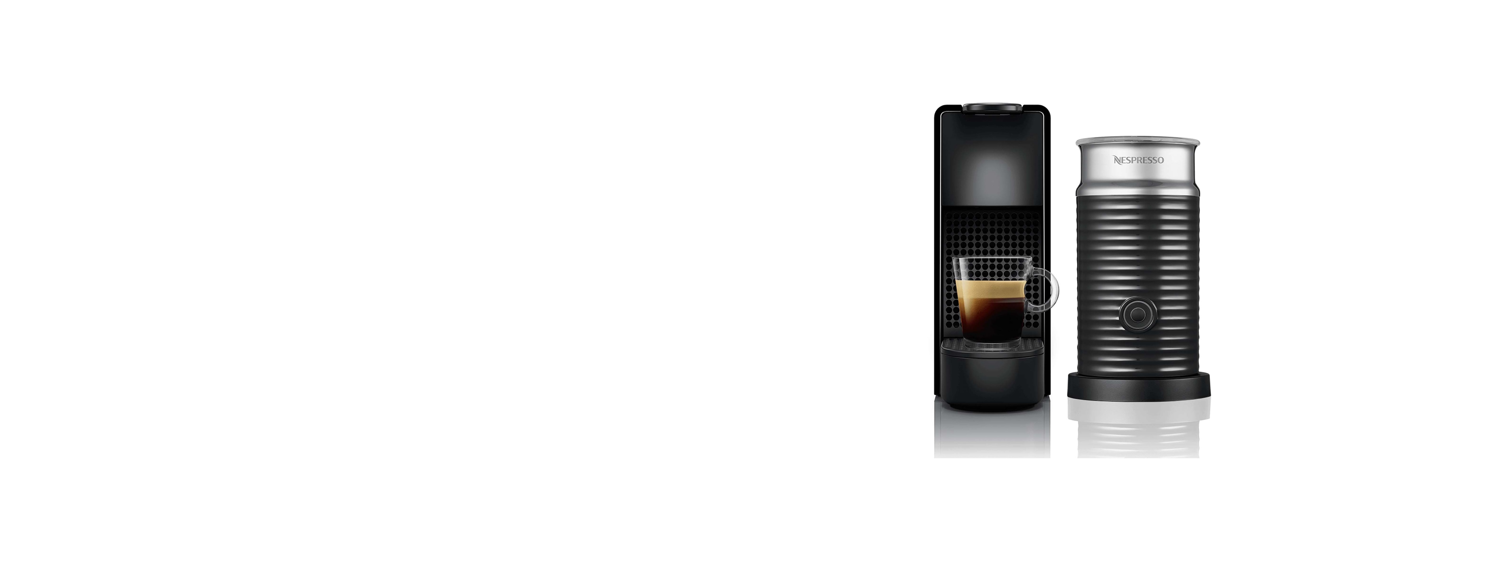 Essenza Mini Black & Aeroccino - Coffee Machines - Nespresso