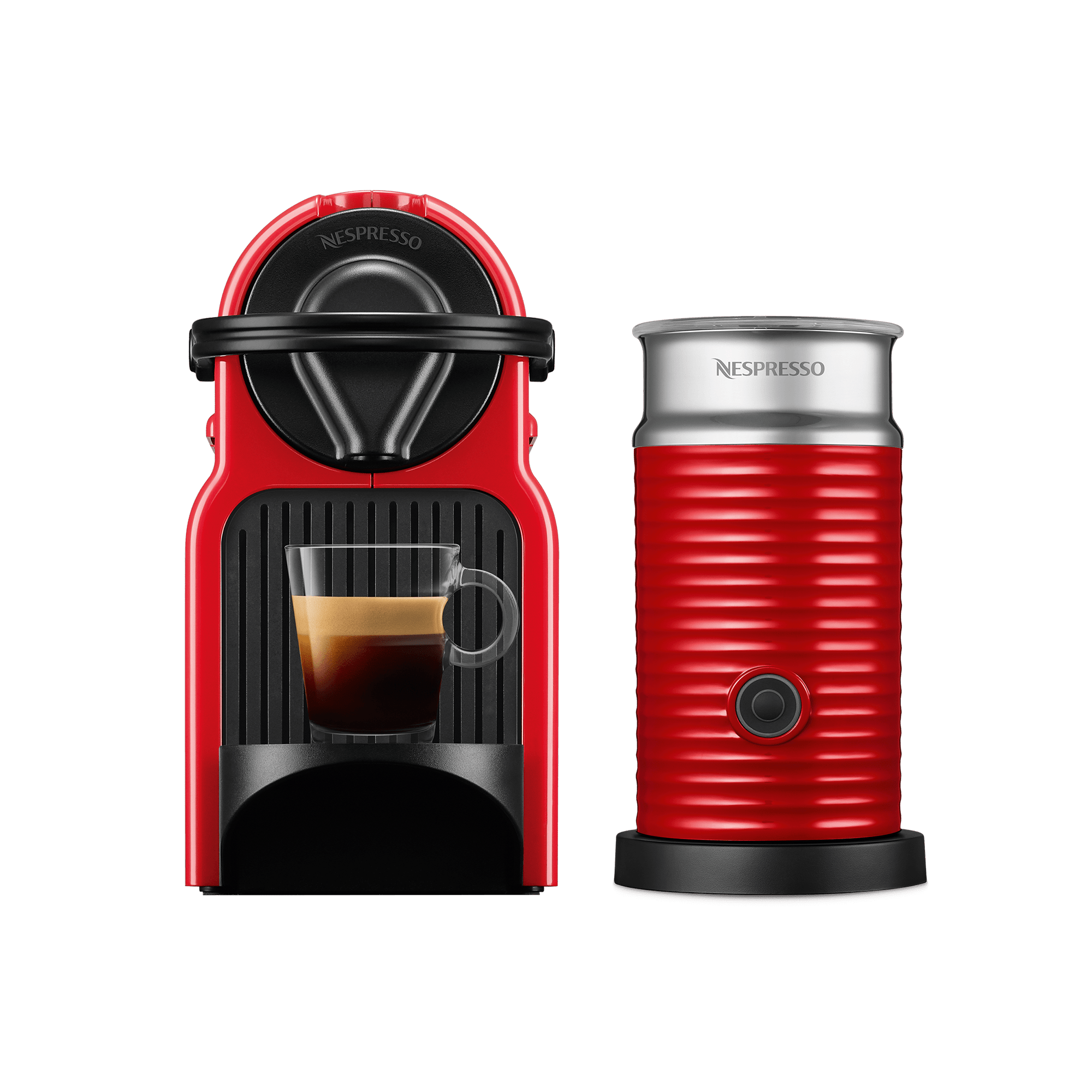 Inissia & Aeroccino Red 1