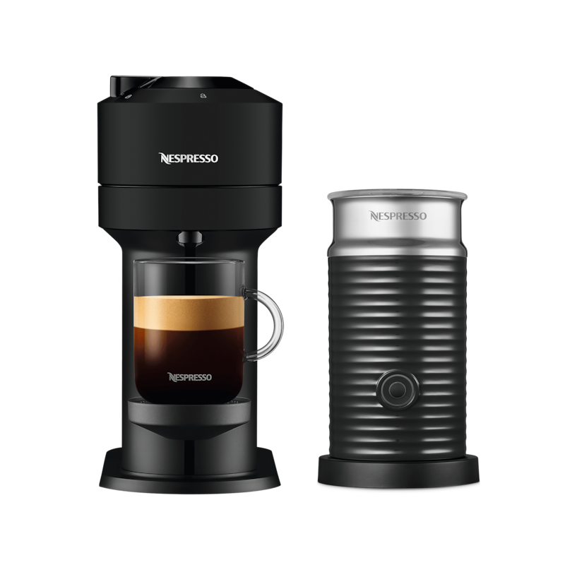 Pachet Espressor Vertuo Next Negru & Aeroccino 3 | Nespresso™ România
