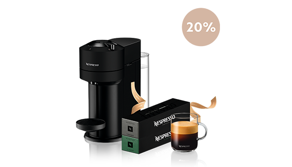 Vertuo Next Matt Black Promo Milk 2022 | Cafetera Eléctrica