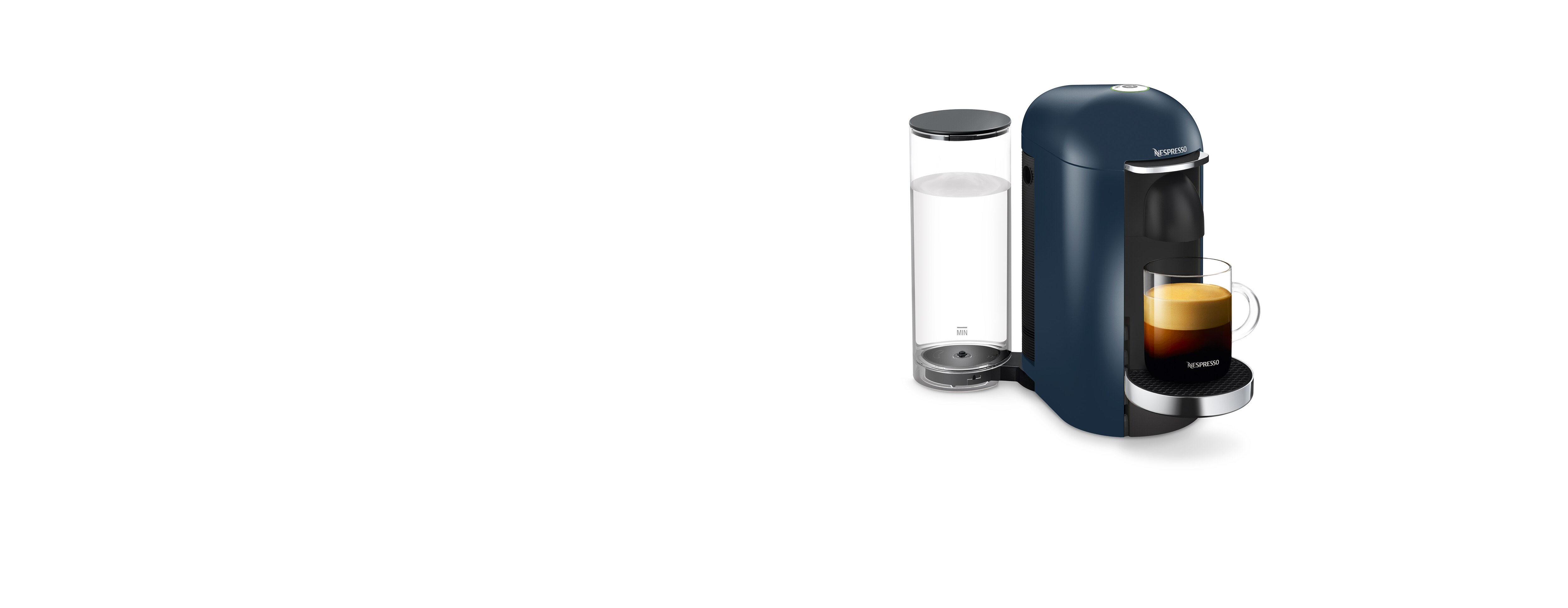Blue cheap nespresso machine