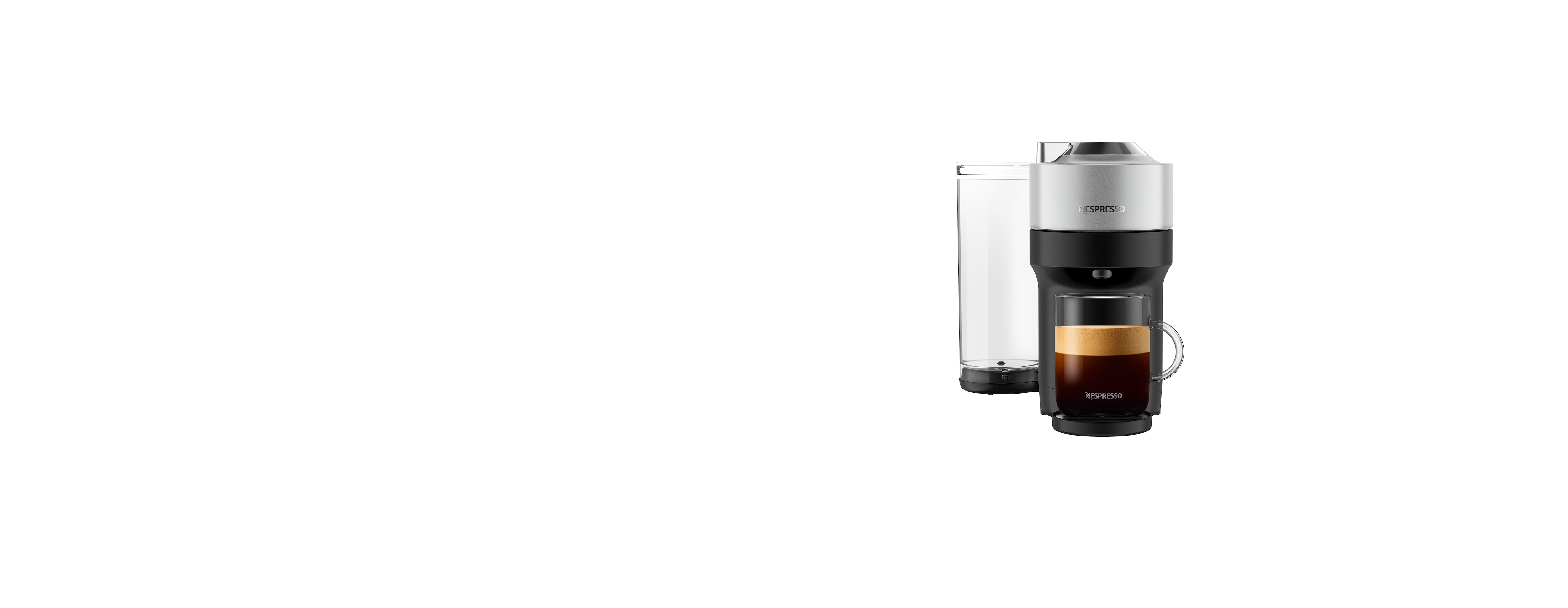 ネスプレッソ ヴァーチュオポップ プラス チタン Vertuo Pop+ Deluxe Silver | Vertuo Coffee Machine | Nespresso USA
