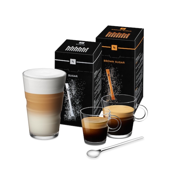 2 Nespresso original Barista Coffee Glass Mug collection 12oz ( 350ml) - NEW