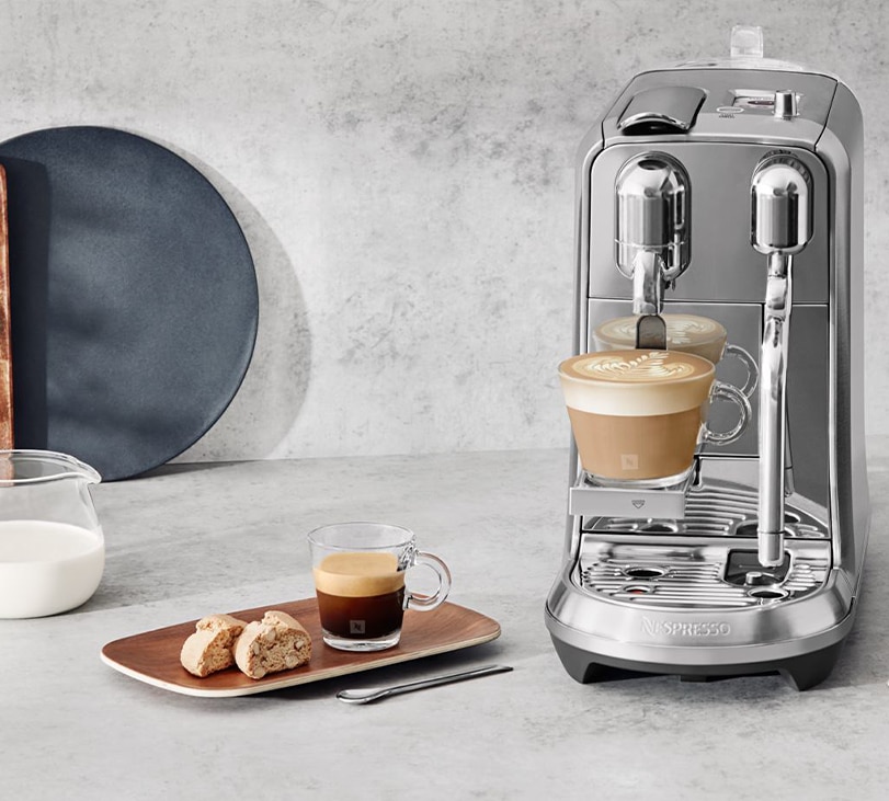 Cafetière Creatista Plus Nespresso design retro-moderne