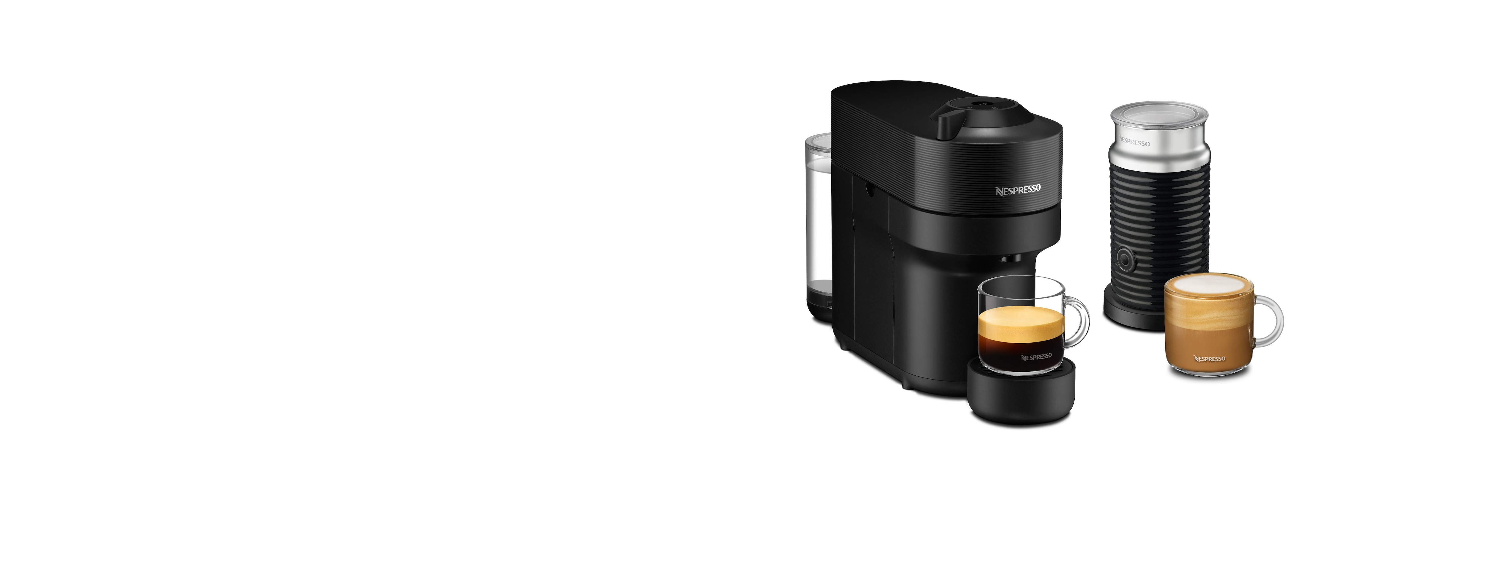 Vertuo Pop Liquorice Black & Aeroccino3 - Vertuo Coffee Machine