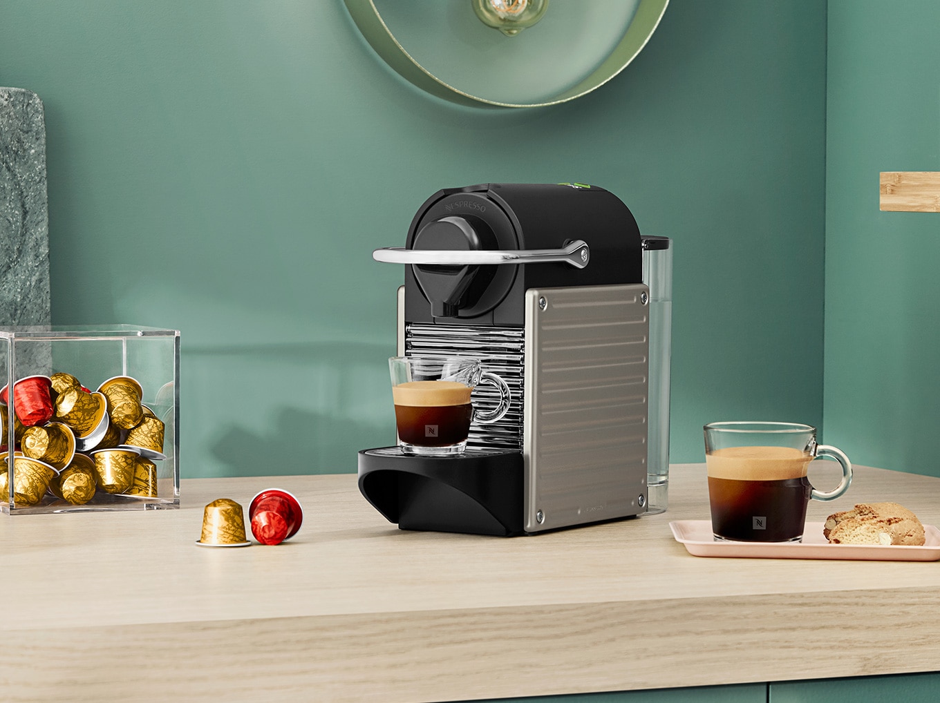 PIXIE Calfskin Nespresso Coffee machine