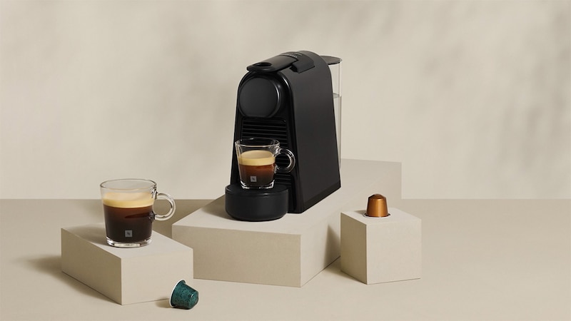 Nespresso Essenza Mini Triangle Coffee Pod Machine - Green