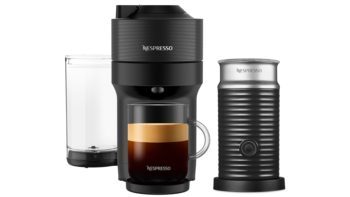 Vertuo Pop+ Liquorice Black & Aeroccino Bundle
