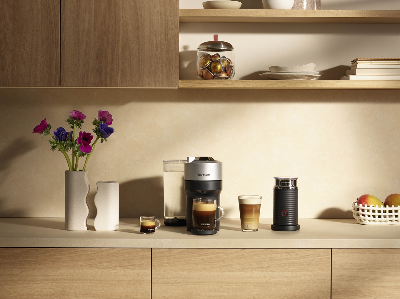 Vertuo Pop+Deluxe Silver Coffee Machine & Aeroccino