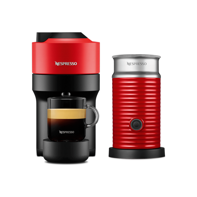 Vertuo Pop Spicy Red Coffee Machine & Aeroccino 3 - Nespresso™ Romania