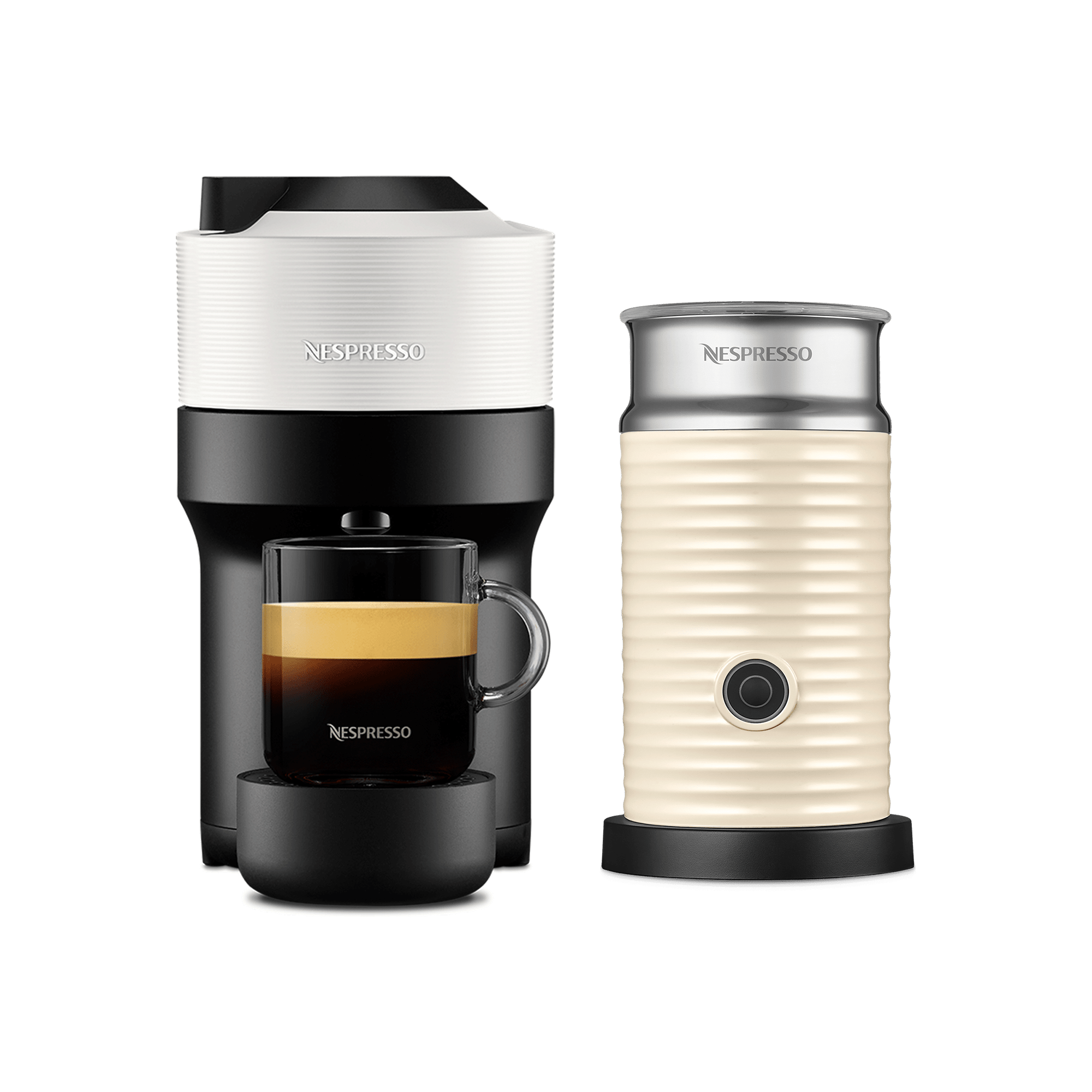 Vertuo Pop & Aeroccino Coconut White 1