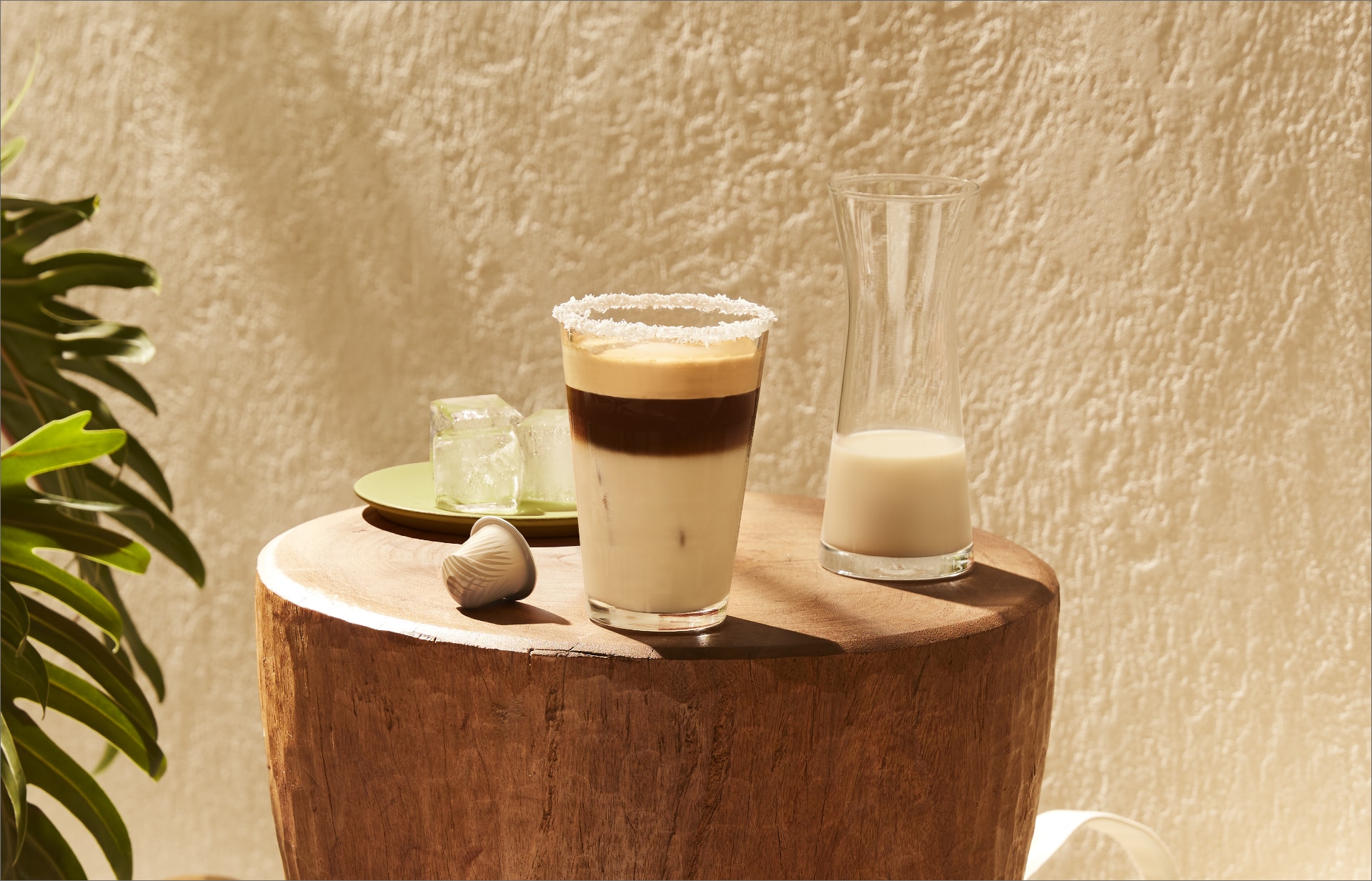 Coconut Flavour Over Ice Coffee Colada