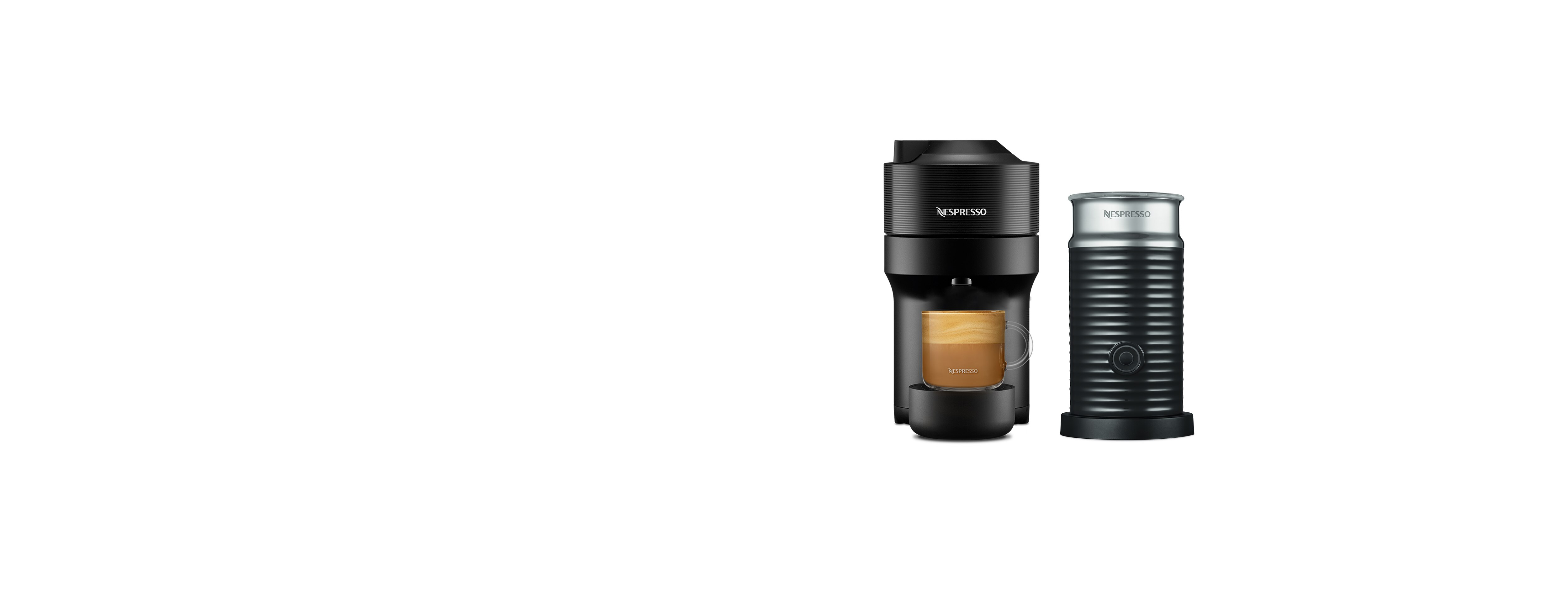 Кофемашина Nespresso Vertuo Pop чёрная и Aeroccino 3 — фото 3