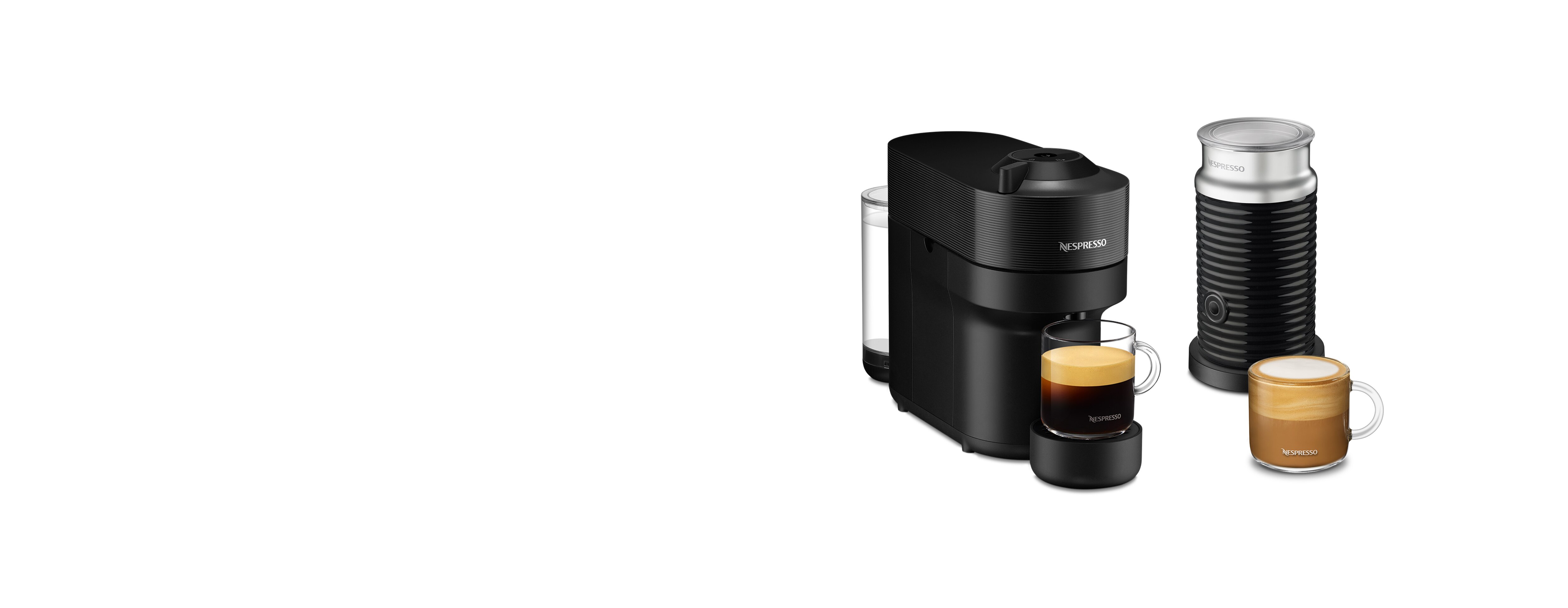 Кофемашина Nespresso Vertuo Pop чёрная и Aeroccino 3 — фото 2