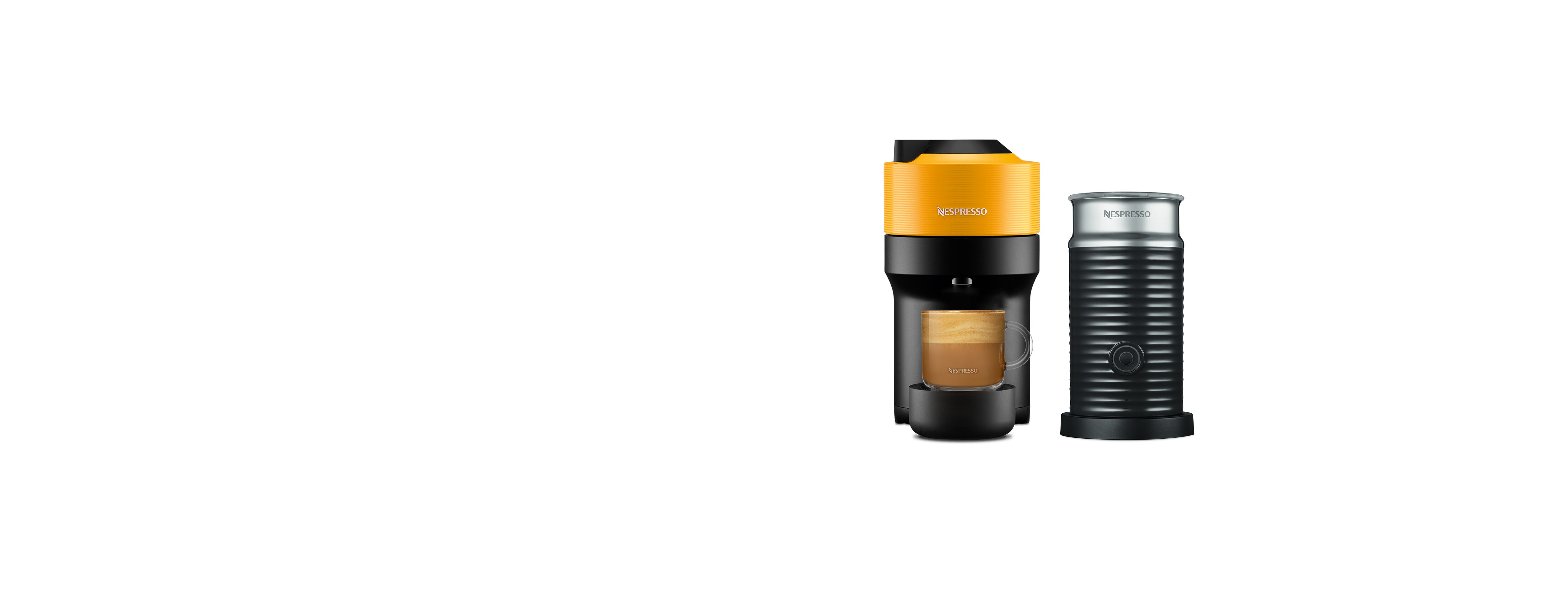 Кофемашина Nespresso Vertuo Pop манго и Aeroccino 3 — фото 3