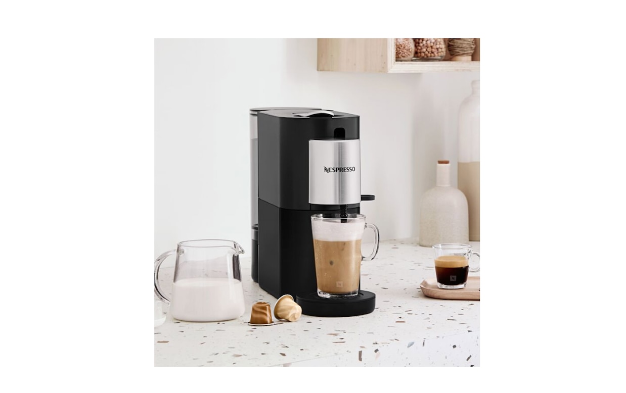 Skru ned rustfri auktion Atelier KRUPS » Kaffemaskine med mælkeskummer | Nespresso