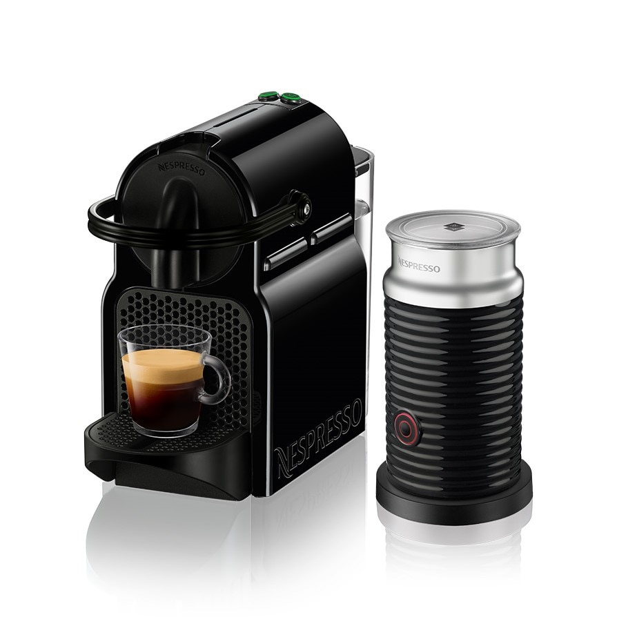 Nespresso Black Inissia Espresso Maker With Aeroccino Plus, 52 OFF