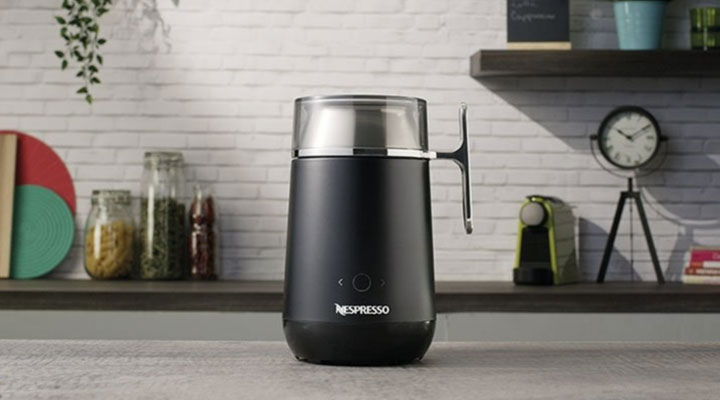 Mousseur à lait Nespresso Barista W10 Connect Acier inox